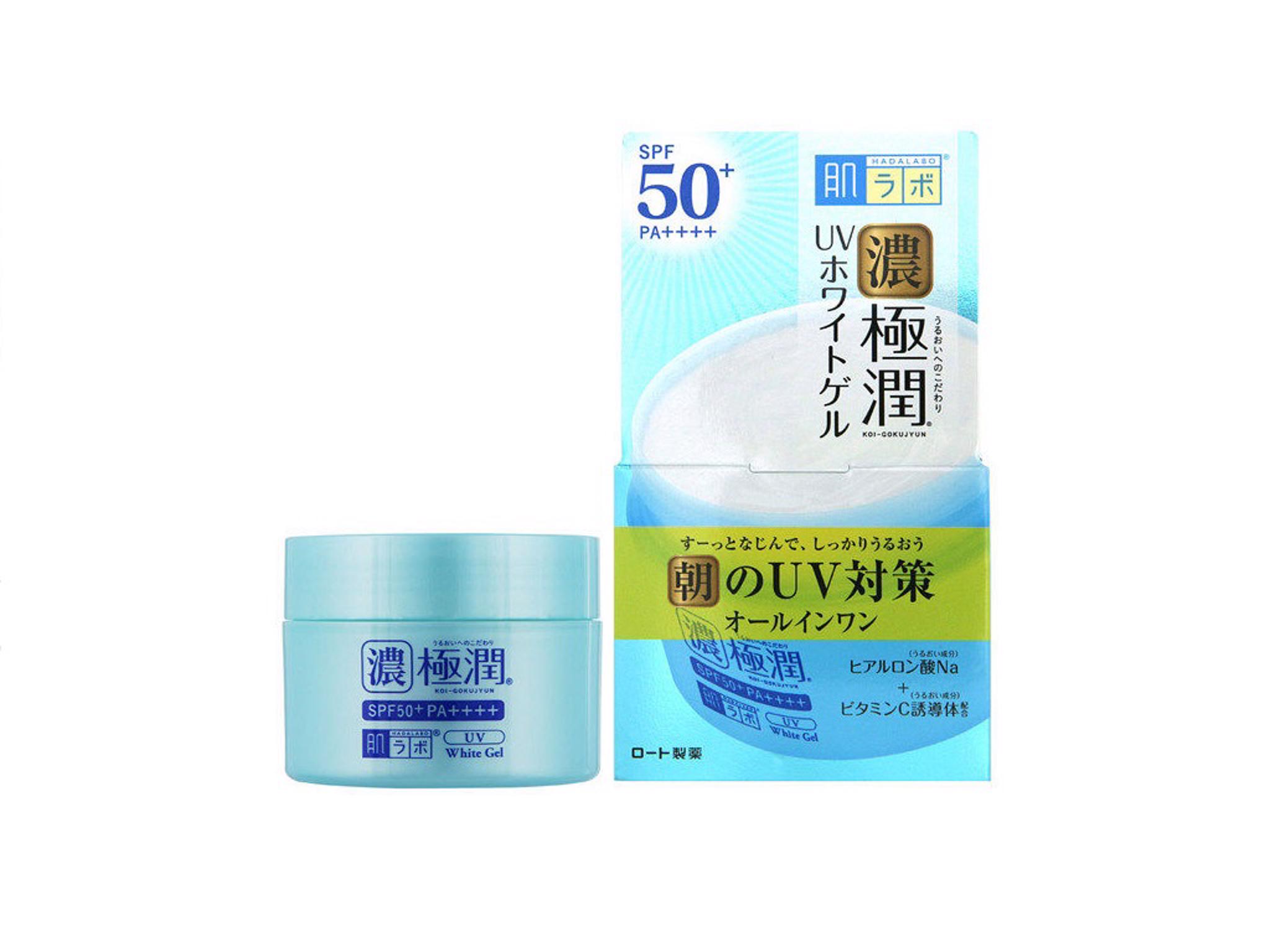 rohto hada labo gokujyun uv white gel